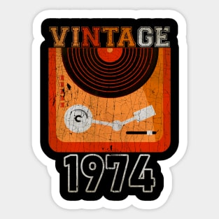 Vintage Turntable Sticker